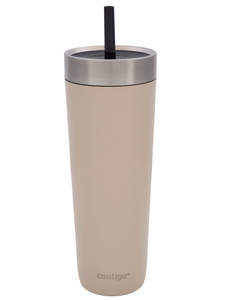 Thermal mug with straw Luxe Tumbler 720 ml - Brown Sugar