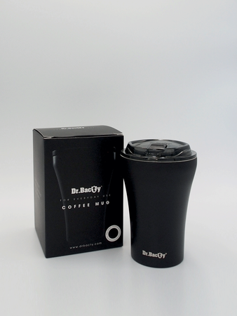 Kubek termiczny do kawy z powłoką ceramiczną Dr.Bacty Apollo - 227 ml - czerwony - Z twoim grawerem