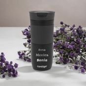 Thermal mug Contigo Byron 470ml  with custom inscription - engraved - Matte Black
