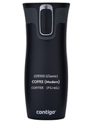 Personalisierbarer thermobecher Contigo West Loop 470ml - Schwarz
