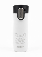 Contigo West Loop 3.0 Travel Mug 470ml - French Bulldog - White Matte