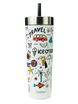 Mug thermique avec paille Contigo Luxe Tumbler 720ml - Summer - Salt