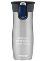 Thermal mug Contigo West Loop 2.0 with custom inscription-engraved - Stainless steel