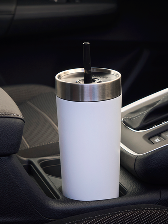 Taza térmica con paja  Luxe Tumbler 720ml con grabado - Salt