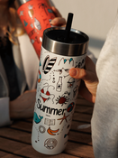 Mug thermique avec paille Contigo Luxe Tumbler 720ml - Summer - Salt