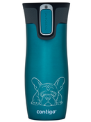 Contigo West Loop 2.0 470ml Thermobecher - Französische Bulldogge - Biscay Bay