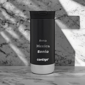 Taza térmica Contigo Huron 2.0 470ml con grabado - Negra
