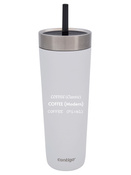 Mug thermique avec paille Luxe Tumbler 720ml avec gravure - Salt