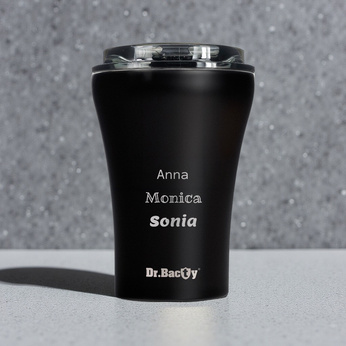 Kubek termiczny do kawy z powłoką ceramiczną Dr.Bacty Apollo - 227 ml - czerwony - Z twoim grawerem