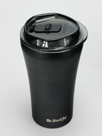 Kubek termiczny do kawy z powłoką ceramiczną Dr.Bacty Apollo - 227 ml - czerwony - Z twoim grawerem