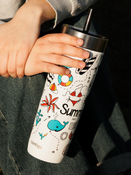 Mug thermique avec paille Contigo Luxe Tumbler 720ml - Summer - Salt