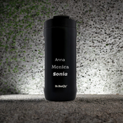 Dr.Bacty Notus 360 ml Thermobecher mit Gravur - schwarz