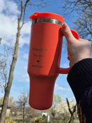 Taza térmica en el agua con grabado Streeterville Tumbler 1200 ml - Coral