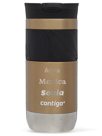 Taza térmica Contigo Byron 2.0 470ml con grabado -Oro