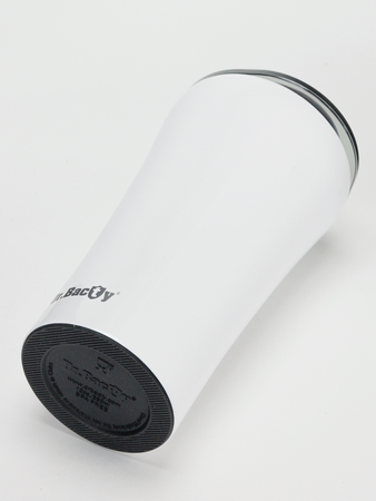 Tasse à café isotherme Dr.Bacty Apollo 2.0 - 360 ml - Blanc brillant - Avec votre gravure