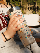 Taza térmica con paja Contigo Luxe Tumbler 720ml - Summer - Brown Sugar