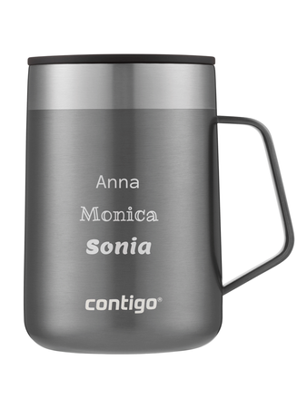 Tasse personnalisée thermiqnue Contigo Streeterville 420 ml - Gris