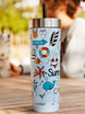 Thermal mug with straw Contigo Luxe Tumbler 720 ml - Summer - Periwinkle