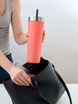 Mug thermique avec paille Contigo Luxe Tumbler 720ml - Coral