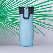 Thermal mug Contigo West Loop 2.0 with custom inscription - engraved - Iced aqua