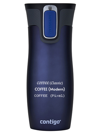 Thermal mug Contigo West Loop 2.0 with custom inscription - engraved -  Navy blue