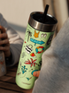 Thermobecher mit strohhalm Contigo Luxe Tumbler 720ml - Summer - Cucumber