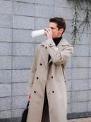 Thermal mug Contigo West Loop 3.0 with custom inscription - engraved - White Matte