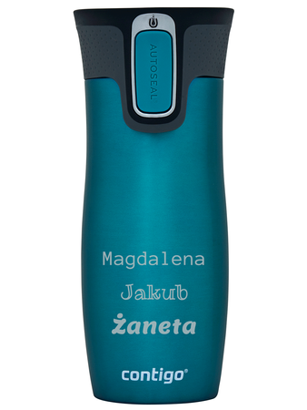  Mug thermique personnalisé Contigo West Loop - Turquoise