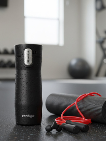 Gobelet isotherme Contigo West Loop 3.0 470ml - Bouledogue français - Noir Mat