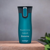 Taza térmica Contigo West Loop 470 ml con inscripción personalizada - grabado - Turquesa