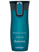 Taza térmica Contigo West Loop 470 ml con inscripción personalizada - grabado - Turquesa