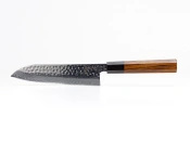 Aka Tori Engraved Damascus Steel 7" Santoku Knife - Tokyo Hammer