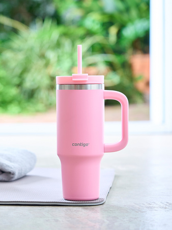 Taza térmica con pajita Streeterville Tumbler 880 ml - Strawberry Cream