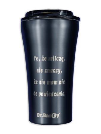 Kubek termiczny do kawy z powłoką ceramiczną Dr.Bacty Apollo - 227 ml - czerwony - Z twoim grawerem