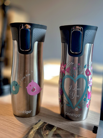 Contigo Mug thermique West Loop 2.0 470ml - I love You - Acier 