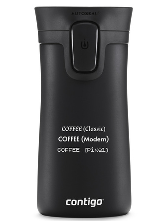 Taza térmica Contigo Pinnacle 300ml con grabado - Negro mate