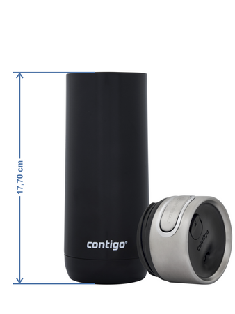 Thermal mug Contigo Luxe Autoseal 470 ml with custom inscription - engraved - Stainless Steel