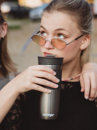 Thermobecher mit gravur Contigo Byron 470ml - Gunmetal 