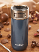 Thermal mug Contigo Luxe Autoseal 360 ml with custom inscription - engraved -  Blue