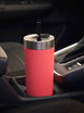 Thermal mug with straw Luxe Tumbler 720 ml with engraving - Coral