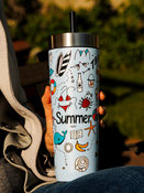 Taza térmica con paja Contigo Luxe Tumbler 720ml - Summer - Periwinkle