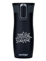 Taza térmica Contigo West Loop 2.0 470 ml - Super Mamá - Negro