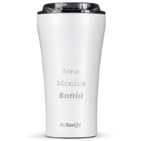 Dr.Bacty Apollo 2.0 keramikbeschichteter Kaffeebecher 360 ml - Glänzend Weiß