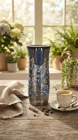 Thermal Mug Contigo West Loop 470 ml - Matte Black - Cat Eyes