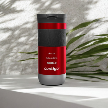 Tasse personnalisée thermiqnue Contigo Byron 470ml - Rouge