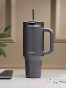 Mug thermique avec paille Contigo Streeterville Tumbler 1200 ml - Darkstone