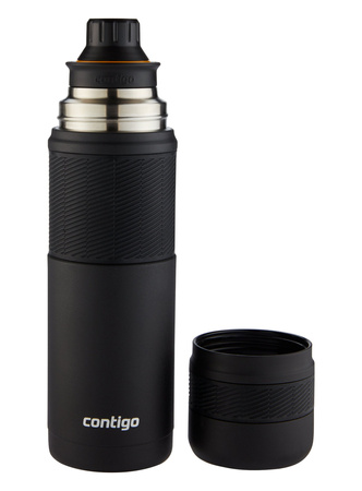 Kaffeethermoskanne / Teethermoskanne Contigo 740 ml - Matt Schwarz - Mit Ihrer Gravur