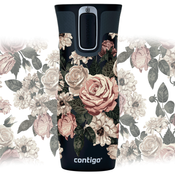 Taza térmica Contigo West Loop 2.0 470 ml - Glamour Flores - Negro