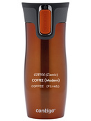 Thermal mug Contigo West Loop 2.0 with custom inscription-engraved- Orange