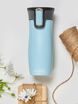 Thermal mug Contigo West Loop 2.0 with custom inscription - engraved - Iced aqua